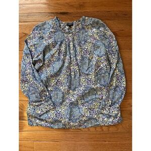 Women's Talbots Floral Top - Size Petite Medium - Beautiful Details!! EUC